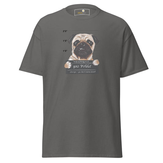 Unisex classic t-shirt - ANIMALS BAD PUPPY - REGULAR - Charcoal / S