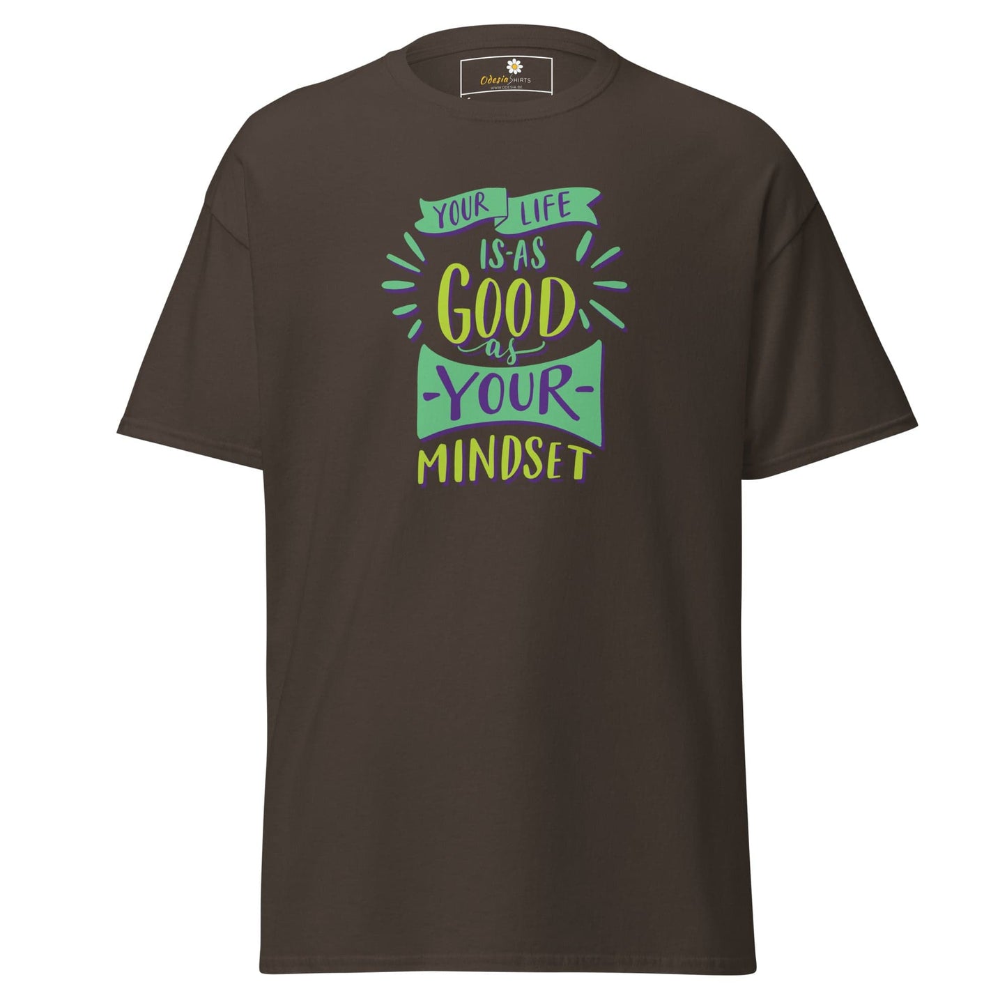 Brown T-Shirt with Inspirational Quote for Men and Women in Sizes S to XL