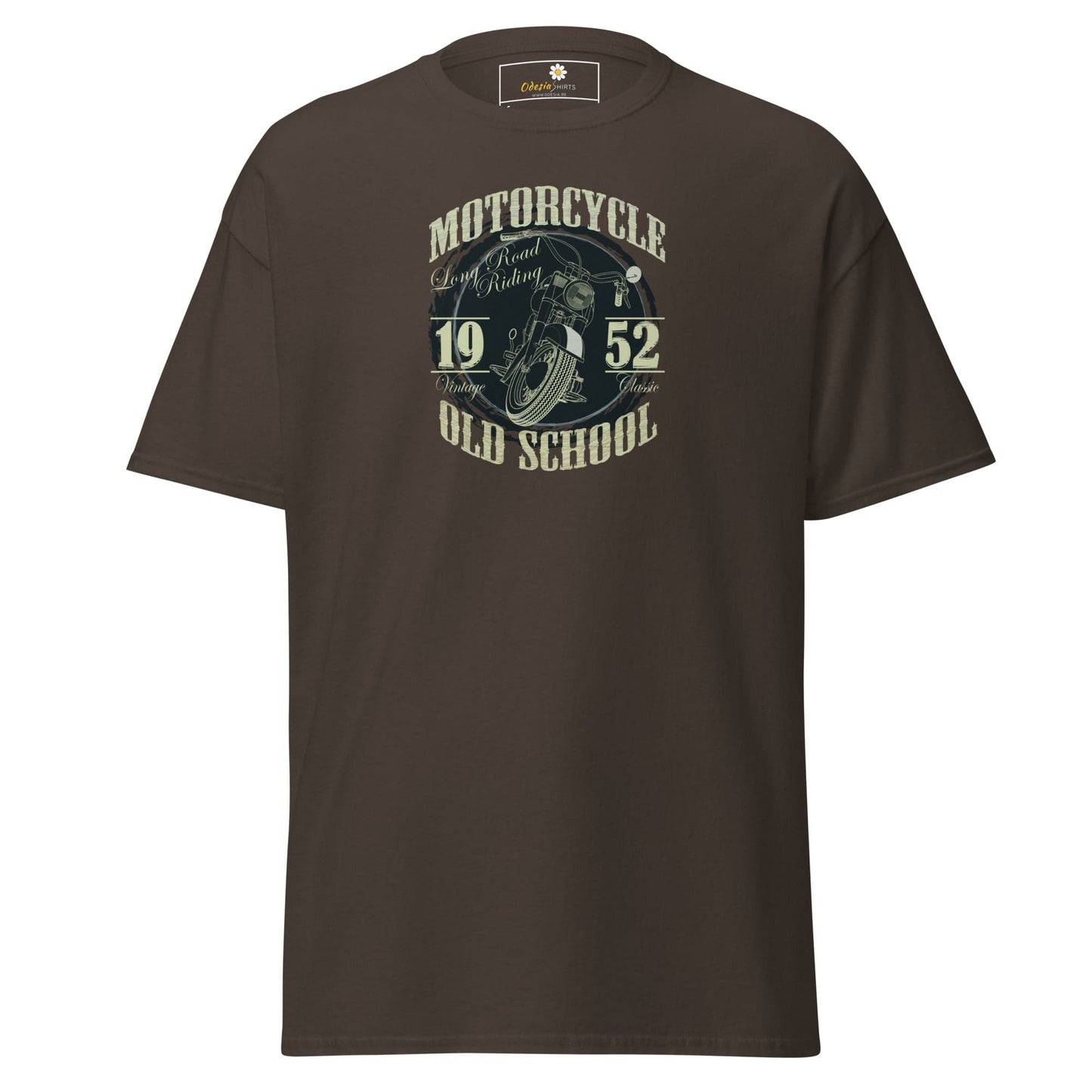 Unisex classic t-shirt - MISC MOTORCYCLE 1952 - REGULAR - Dark Chocolate / S