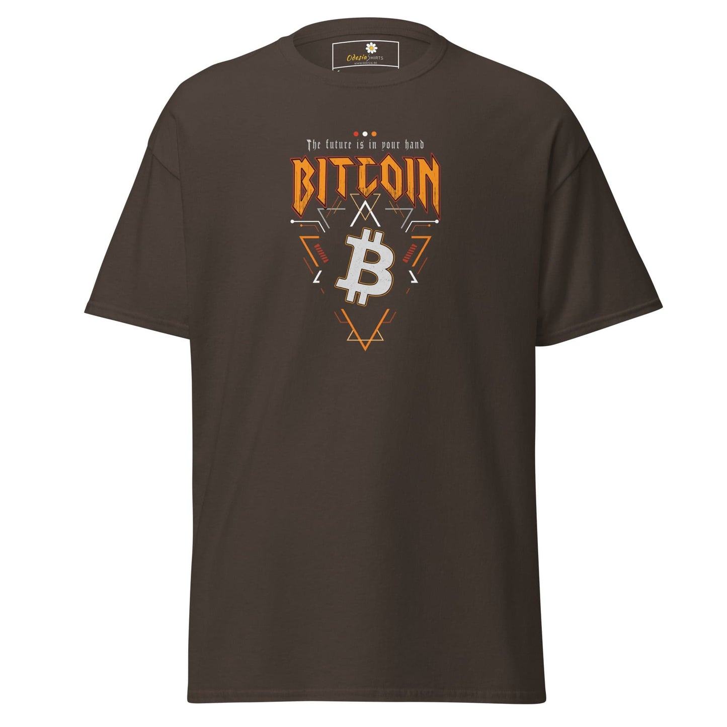Unisex classic t-shirt - MISC BITCOIN YOUR FUTURE - REGULAR - Dark Chocolate / S