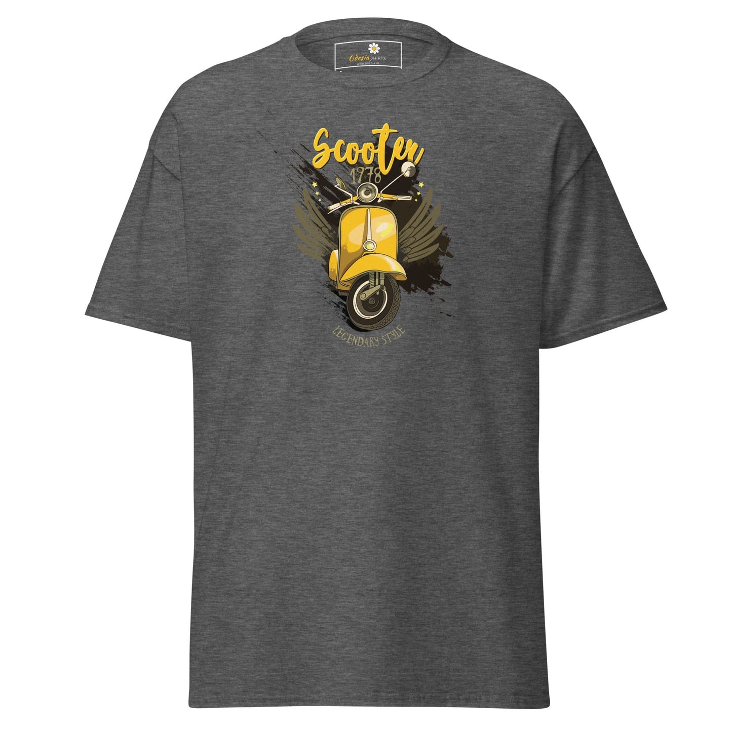 Unisex classic t-shirt - VINTAGE SCOOTER 1978 - REGULAR - Dark Heather / S