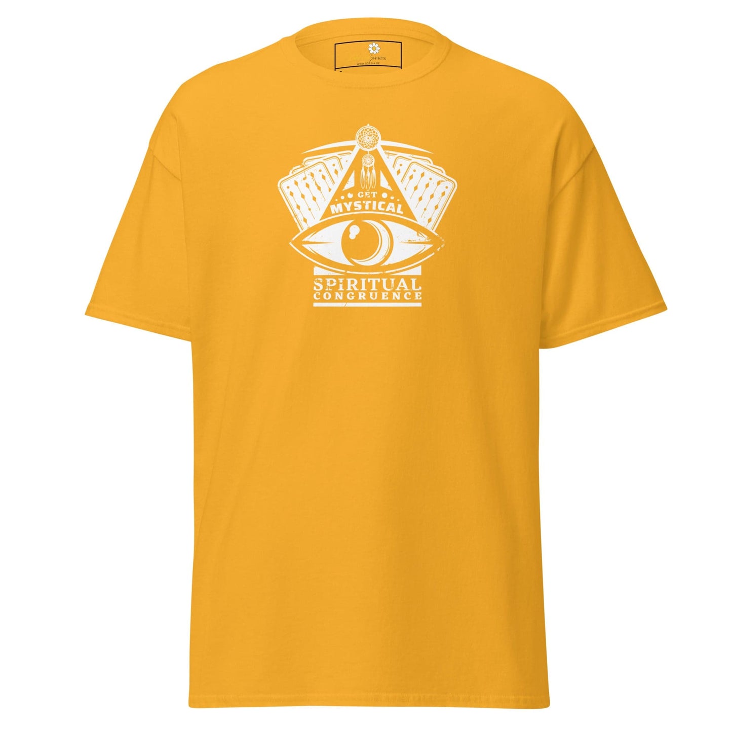 Unisex classic t-shirt - MYSTIC CARDS EYE - REGULAR - Gold / S