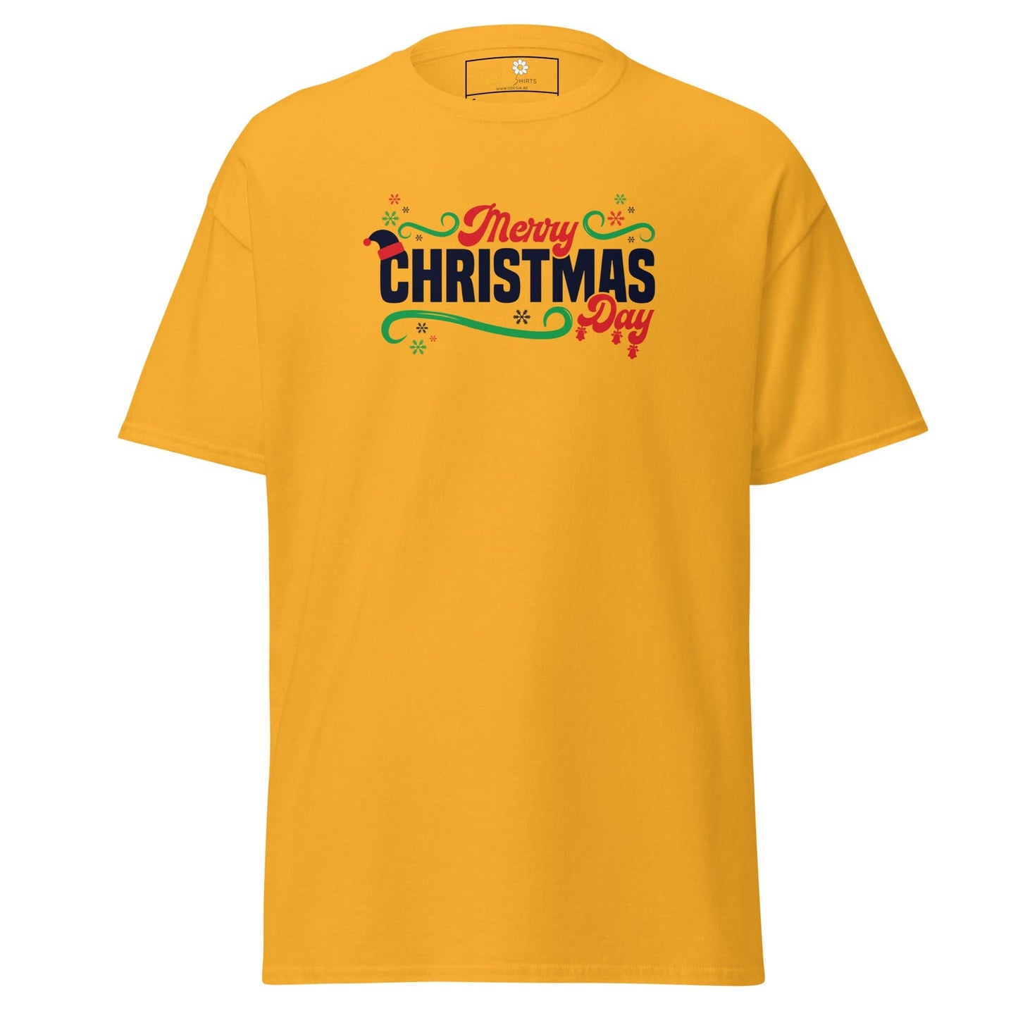 Unisex classic t-shirt - SEASONAL MERRY CHRISTMAS - REGULAR - Gold / S