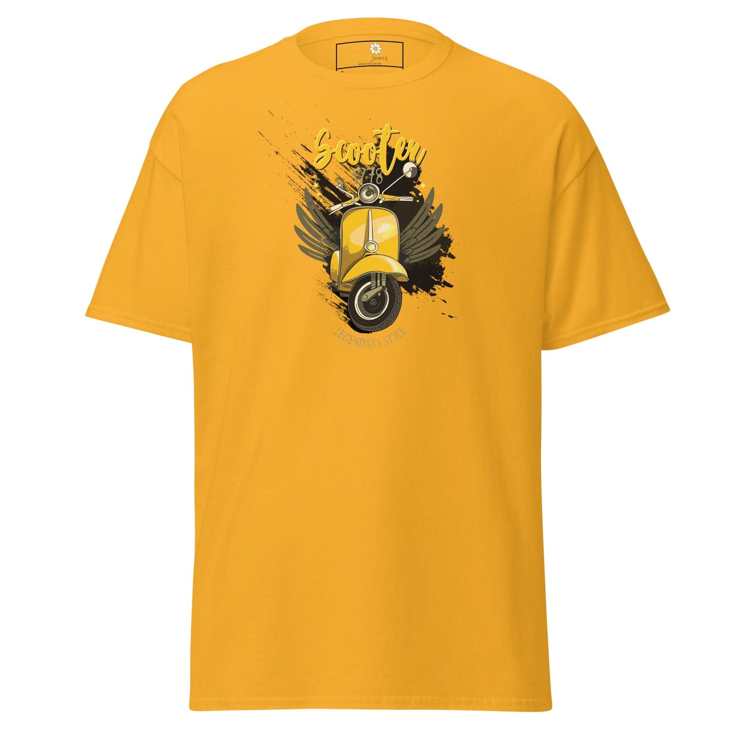 Unisex classic t-shirt - VINTAGE SCOOTER 1978 - REGULAR - Gold / S