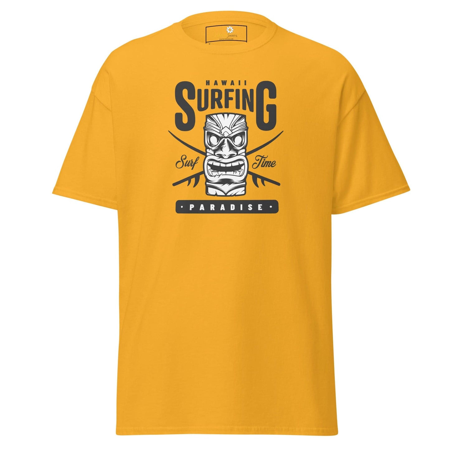 Unisex classic t-shirt - SUMMER HAWAI SURFING PARADISE - REGULAR - Gold / S