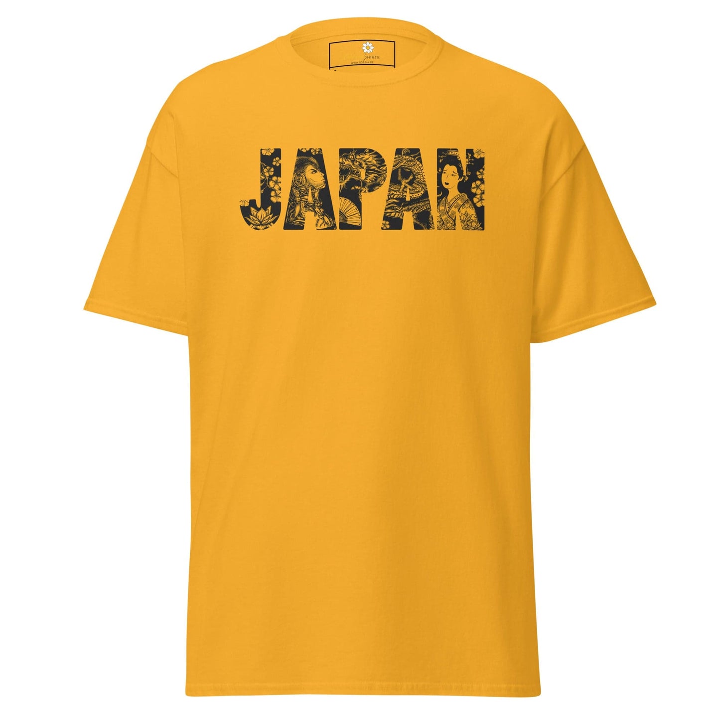 Unisex classic t-shirt - COUNTRY JAPAN - REGULAR - Gold / S