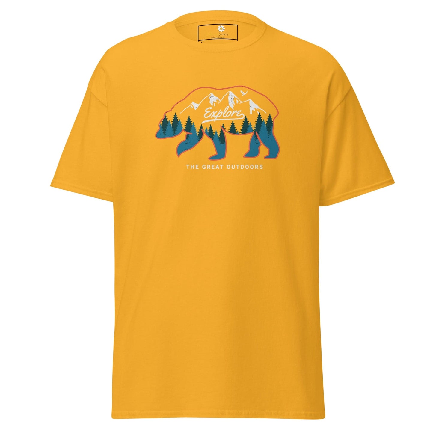 Unisex classic t-shirt ADVENTURE GREAT OUTDOORS - REGULAR - Gold / S