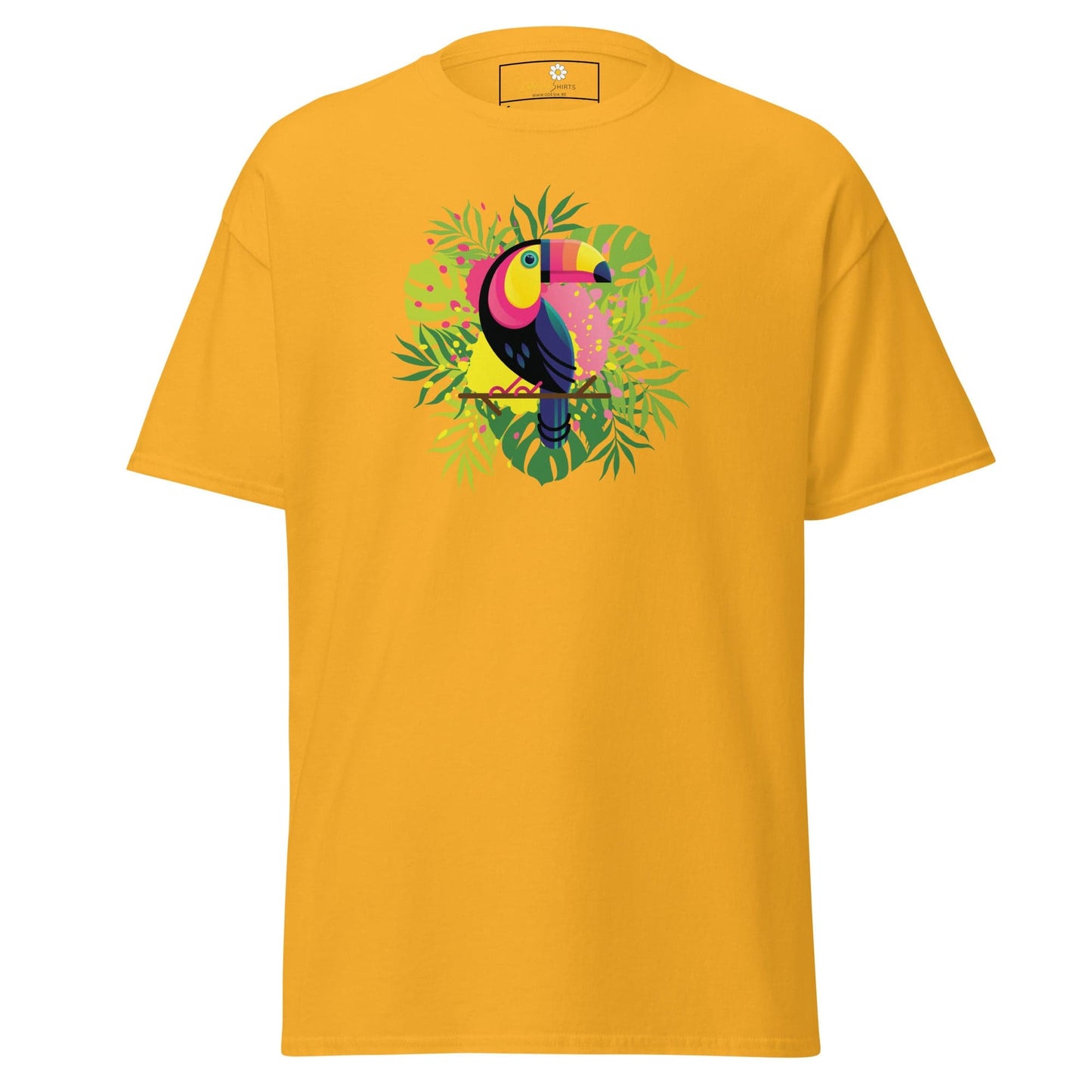 Unisex classic t-shirt - WILDLIFE PARADISE TOUCAN - REGULAR - Gold / S