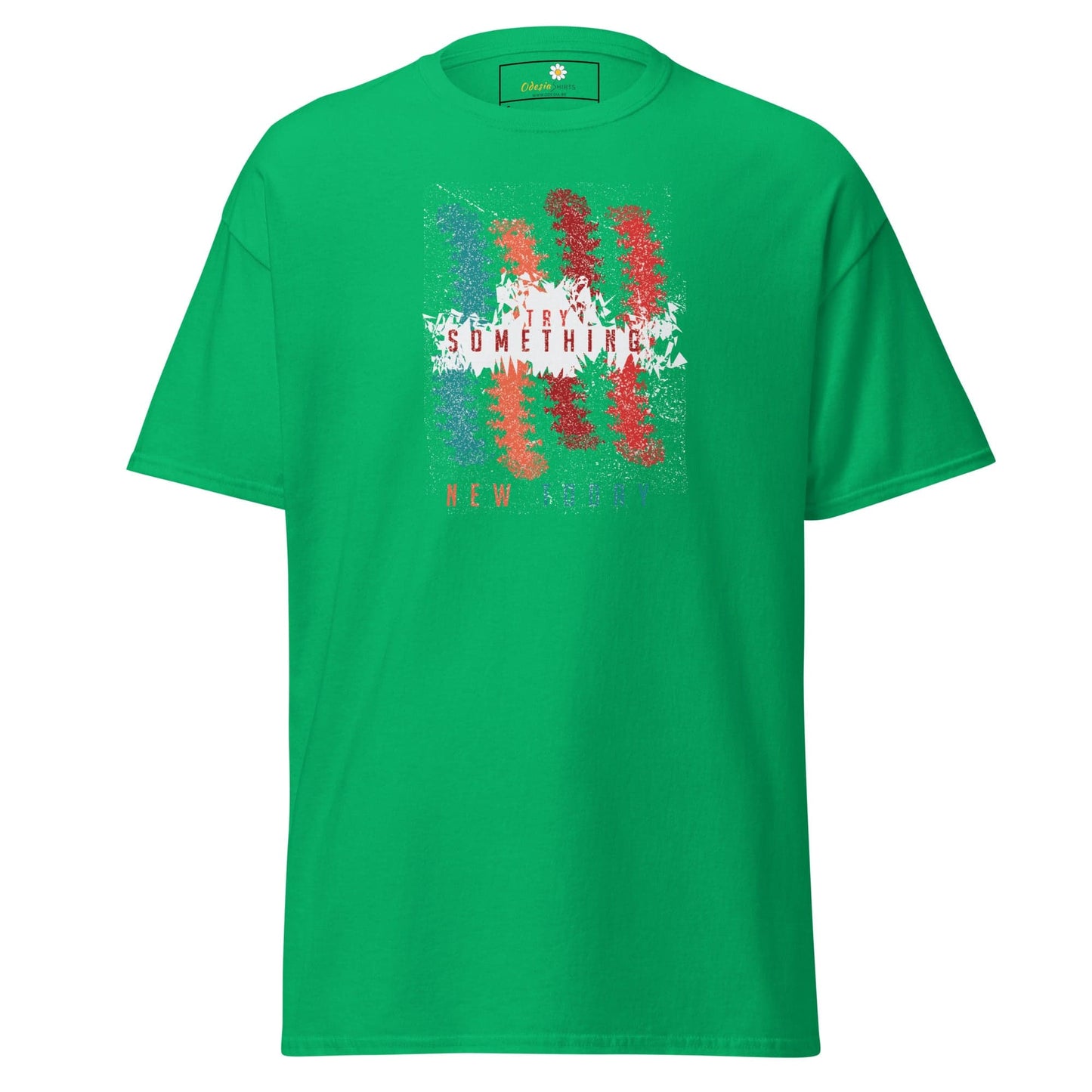 Unisex classic t-shirt - ABSTRACT COLOR LINES - REGULAR - Irish Green / S