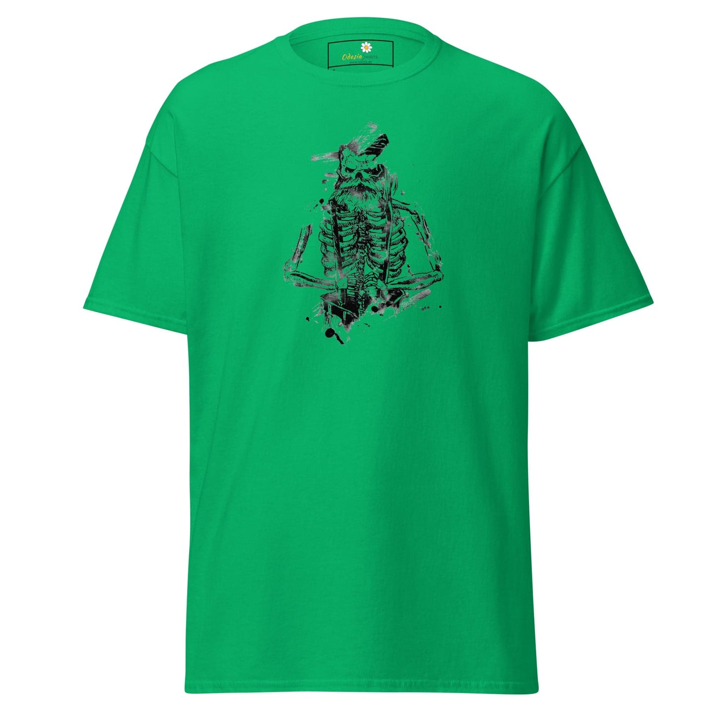 Unisex classic t-shirt - SKULL OLD GUY - REGULAR - Irish Green / S
