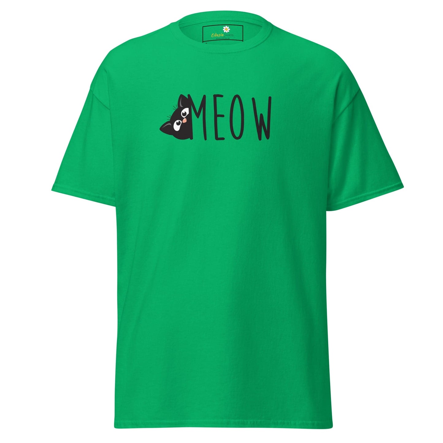 Unisex classic t-shirt - ANIMALS CAT MEOW - REGULAR - Irish Green / S