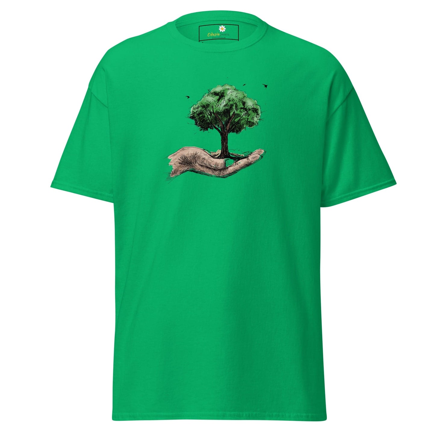 Unisex classic t-shirt - FANTASY TREE IN HAND - REGULAR - Irish Green / S