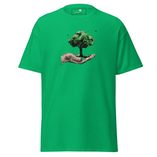 Unisex classic t-shirt - FANTASY TREE IN HAND - REGULAR - Irish Green / S