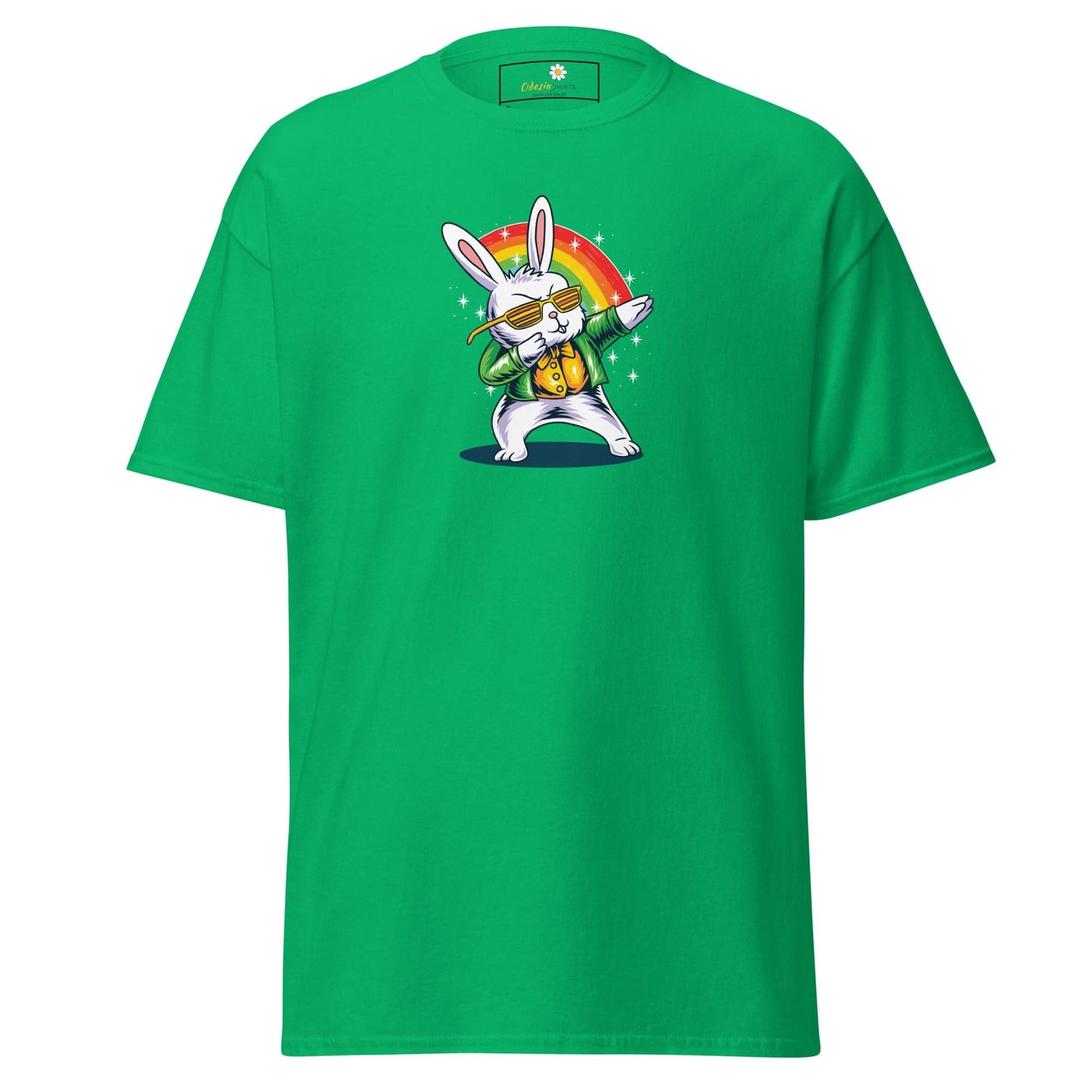 Unisex classic t-shirt - FUN DANCING RABBIT - REGULAR - Irish Green / S