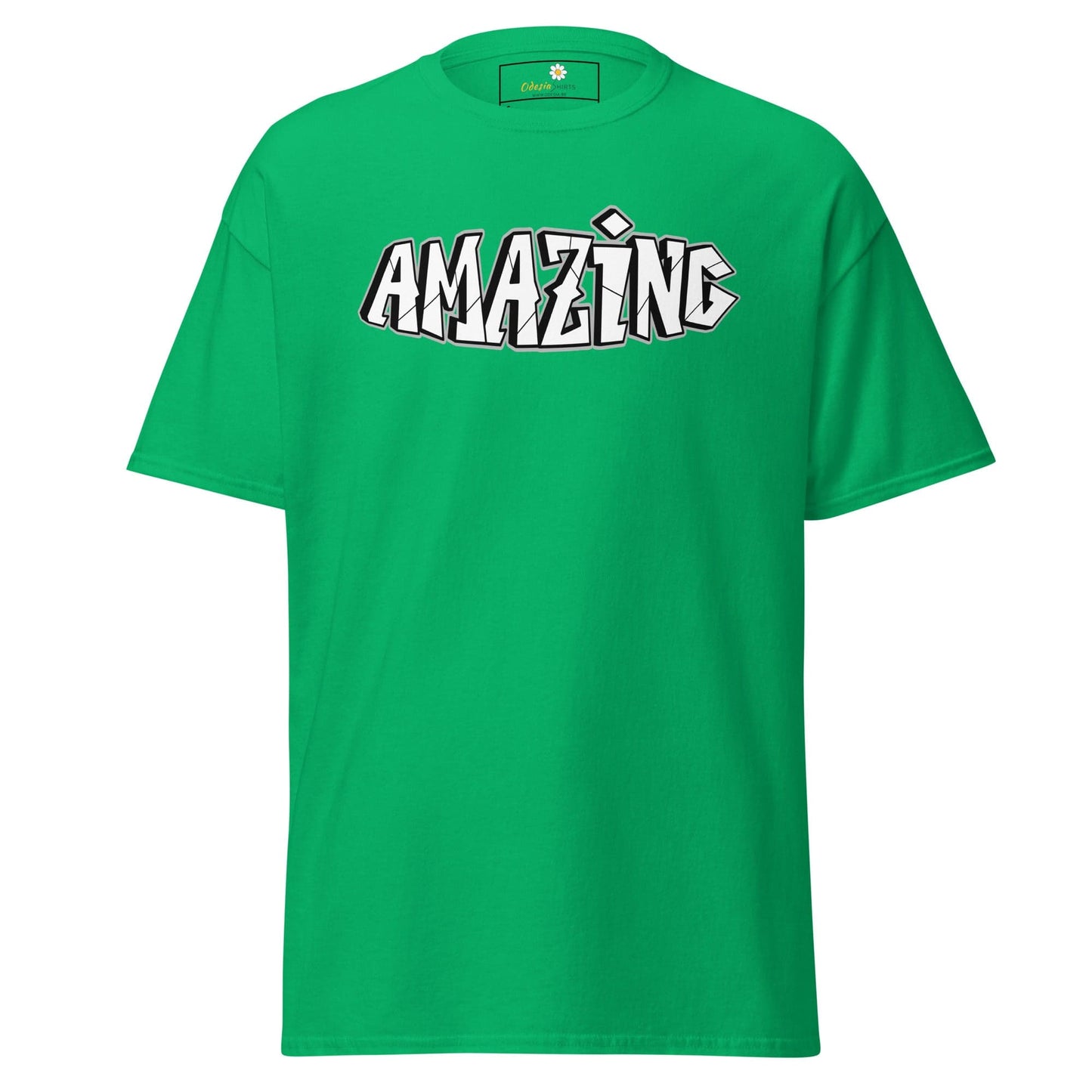 Unisex classic t-shirt - TEXT AMAZING - REGULAR - Irish Green / S