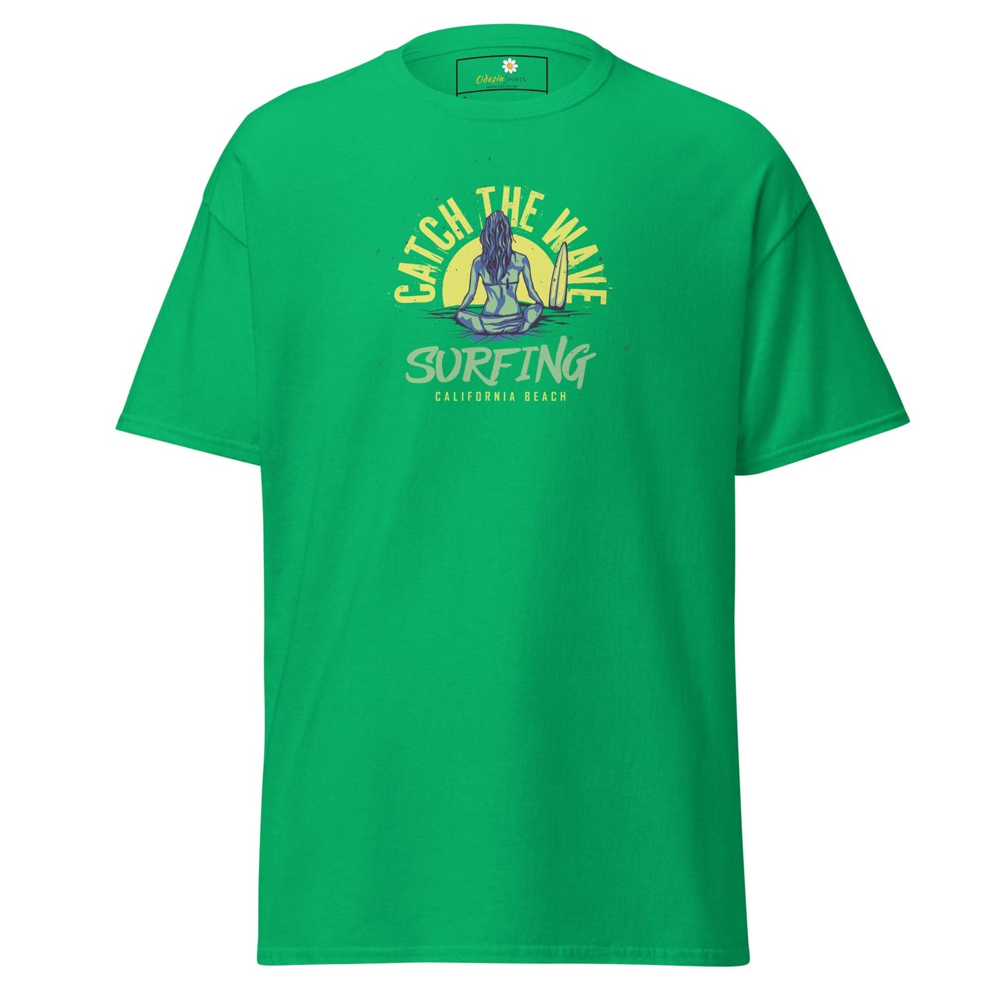 Unisex classic t-shirt - SUMMER SURFING LADY - REGULAR - Irish Green / S