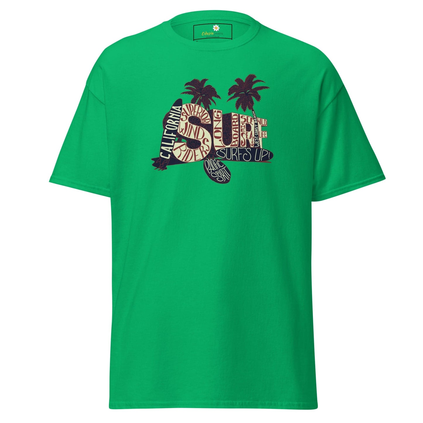 Unisex classic t-shirt - SUMMER SURF CALIFORNIA - REGULAR - Irish Green / S