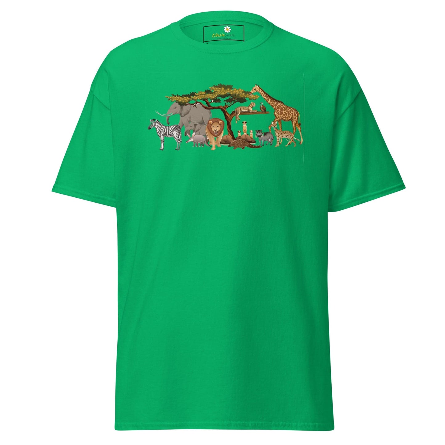 Unisex classic t-shirt - WILD LIFE ANIMALS - REGULAR - Irish Green / S