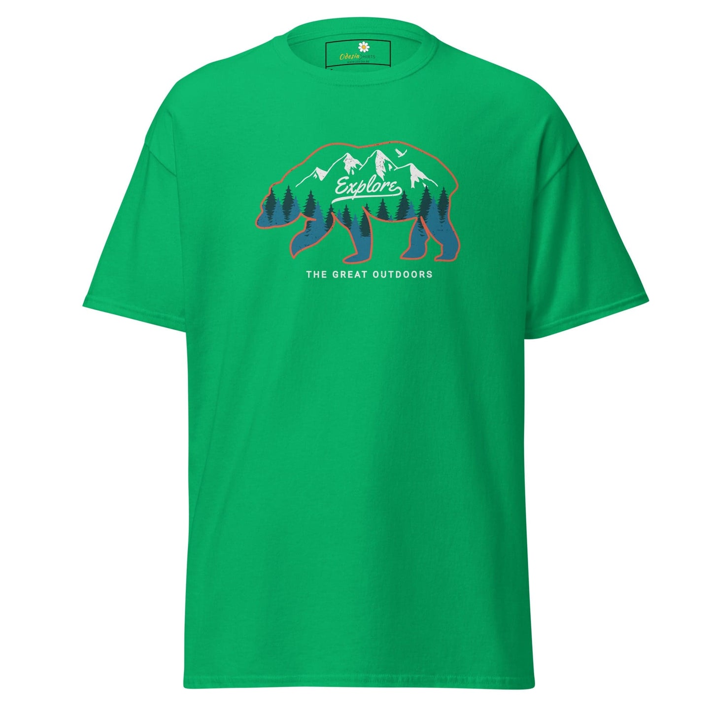 Unisex classic t-shirt ADVENTURE GREAT OUTDOORS - REGULAR - Irish Green / S