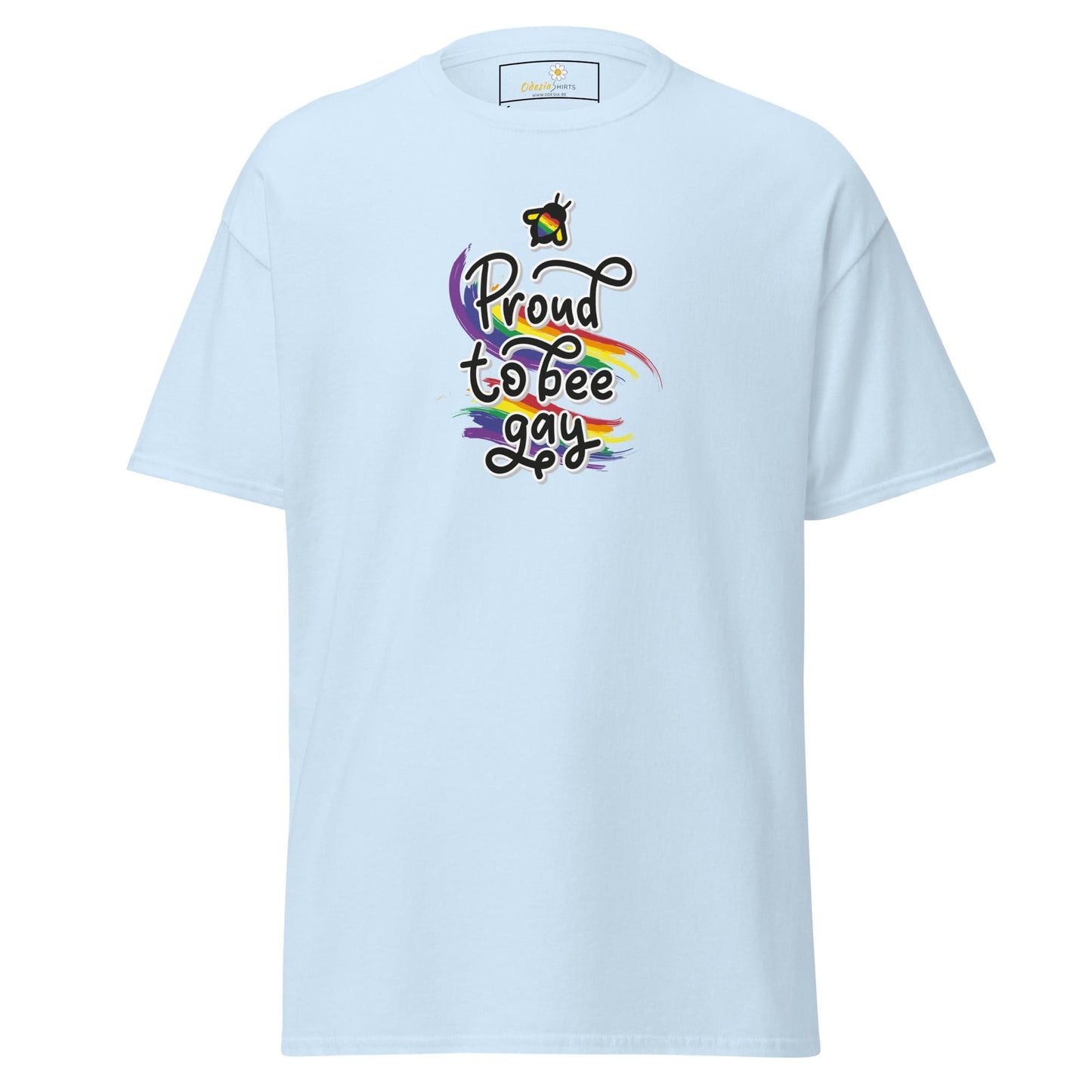Unisex classic t-shirt - LGBTQ PROUD BEE GAY - REGULAR - Light Blue / S