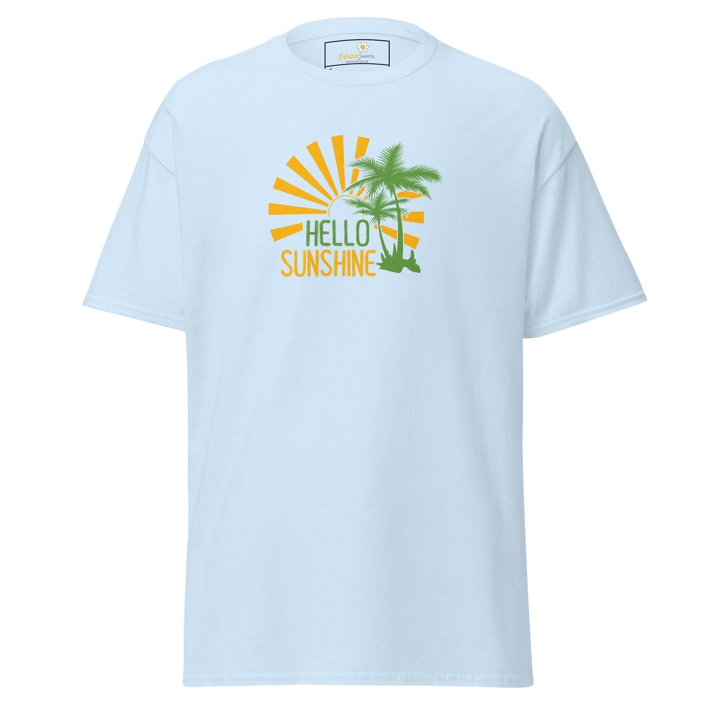 Unisex classic t-shirt - SUMMER HELLO SUNSHINE - REGULAR - Light Blue / S