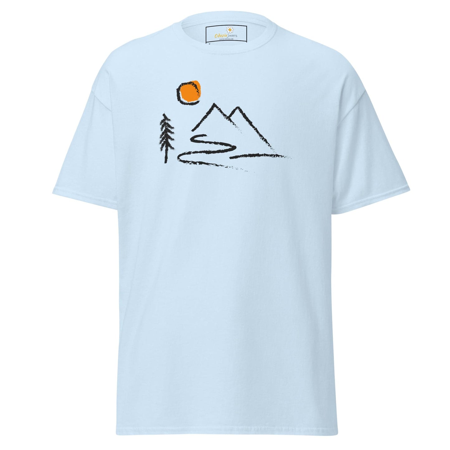 Unisex classic t-shirt - ADVENTURE OUTDOORS FUN - REGULAR - Light Blue / S