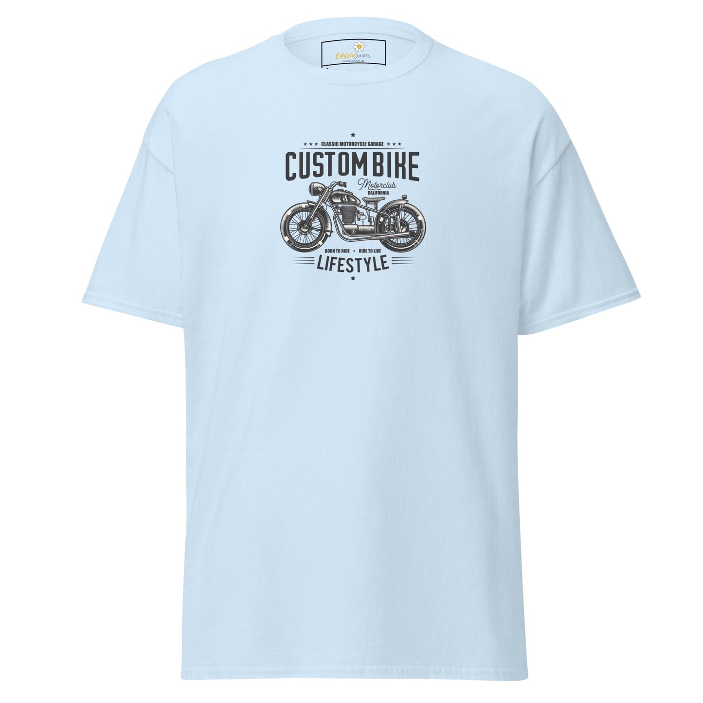 Unisex classic t-shirt - MOTOR MOTORBIKE CYCLE - REGULAR - Light Blue / S