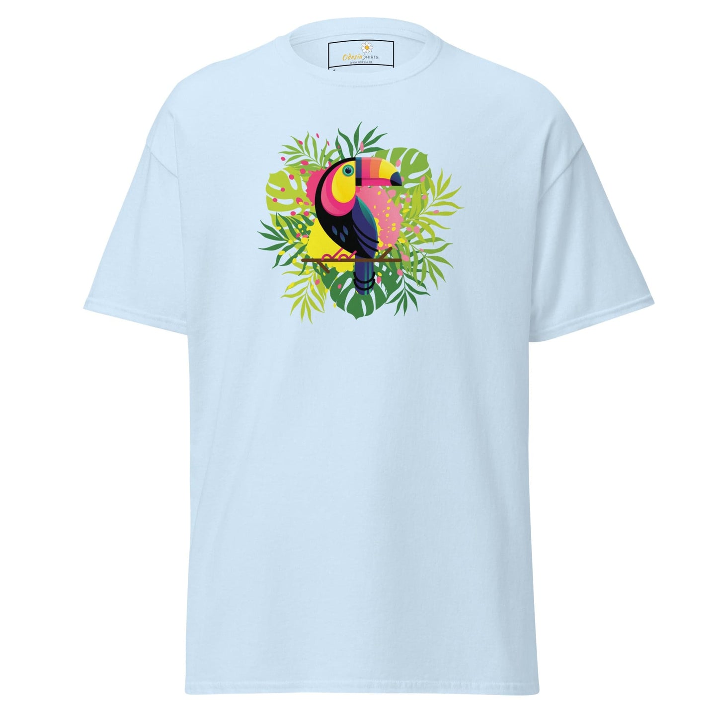 Unisex classic t-shirt - WILDLIFE PARADISE TOUCAN - REGULAR - Light Blue / S