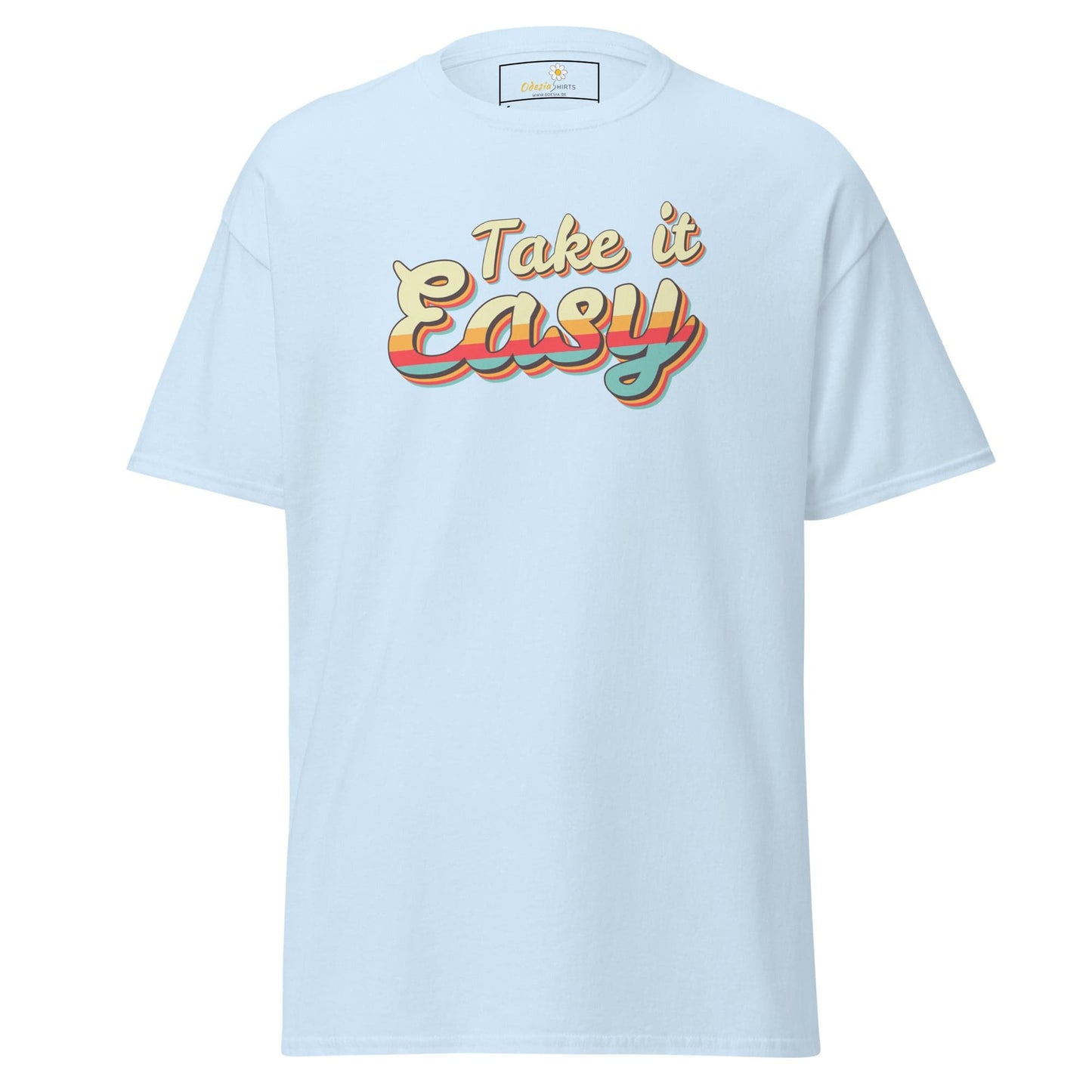 Unisex classic t-shirt - TEXT TAKE IT EASY - REGULAR - Light Blue / S