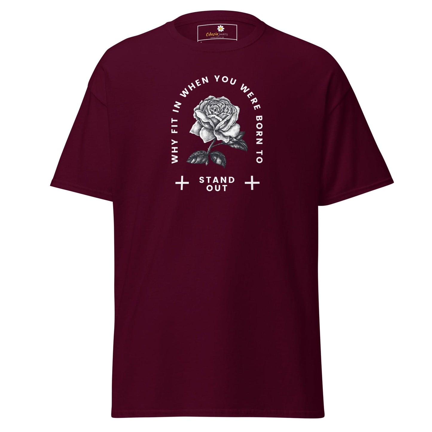 Unisex classic t-shirt - MISC FIT IN STAND OUT - REGULAR - Maroon / S