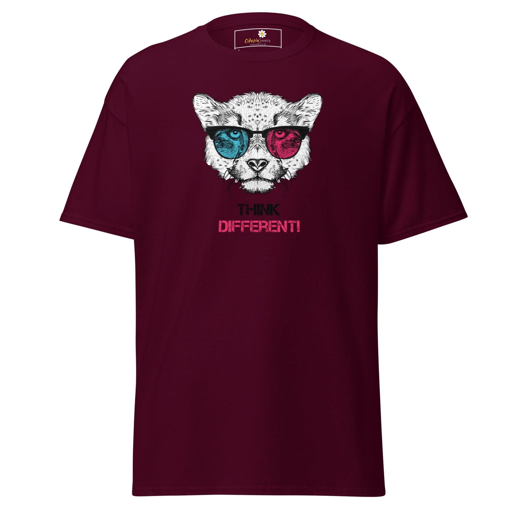 Unisex classic t-shirt - FANTASY THINK DIFFERENT - REGULAR - Maroon / S