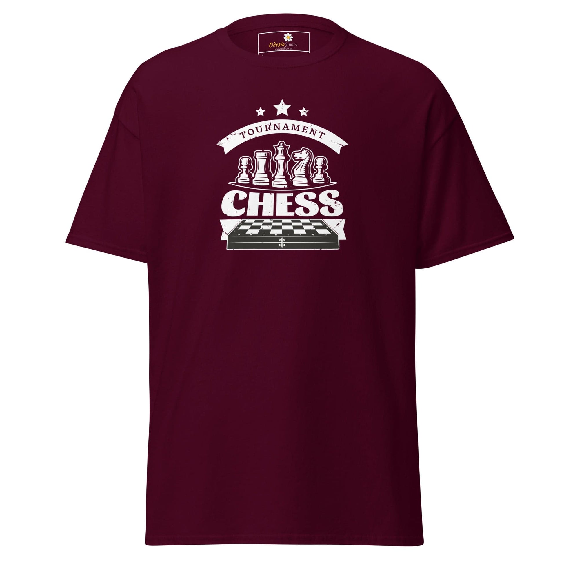 Unisex classic t-shirt - GAMERS CHESS PLAY - REGULAR - Maroon / S