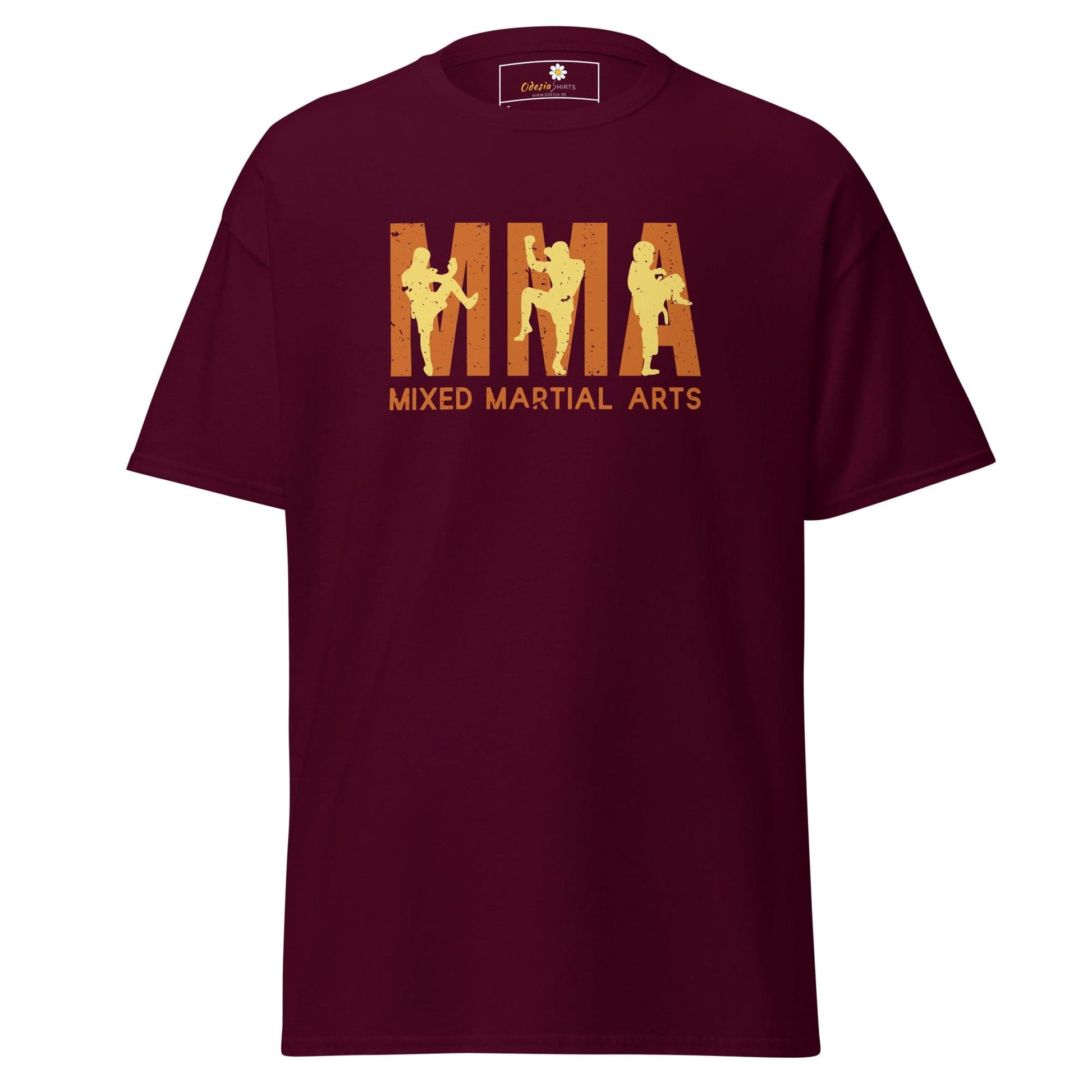 Unisex classic t-shirt - SPORT MMA MIXED MARTIAL - REGULAR - Maroon / S