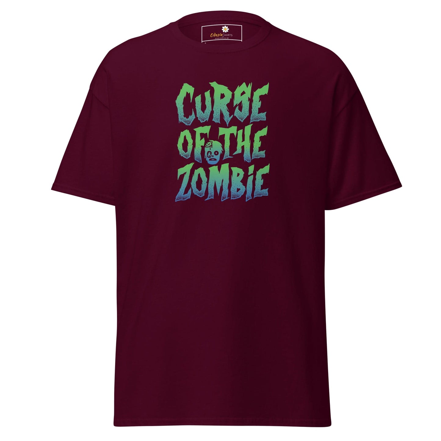 Unisex classic t-shirt - SPOOKIE CURSE OF THE ZOMBIE - REGULAR - Maroon / S