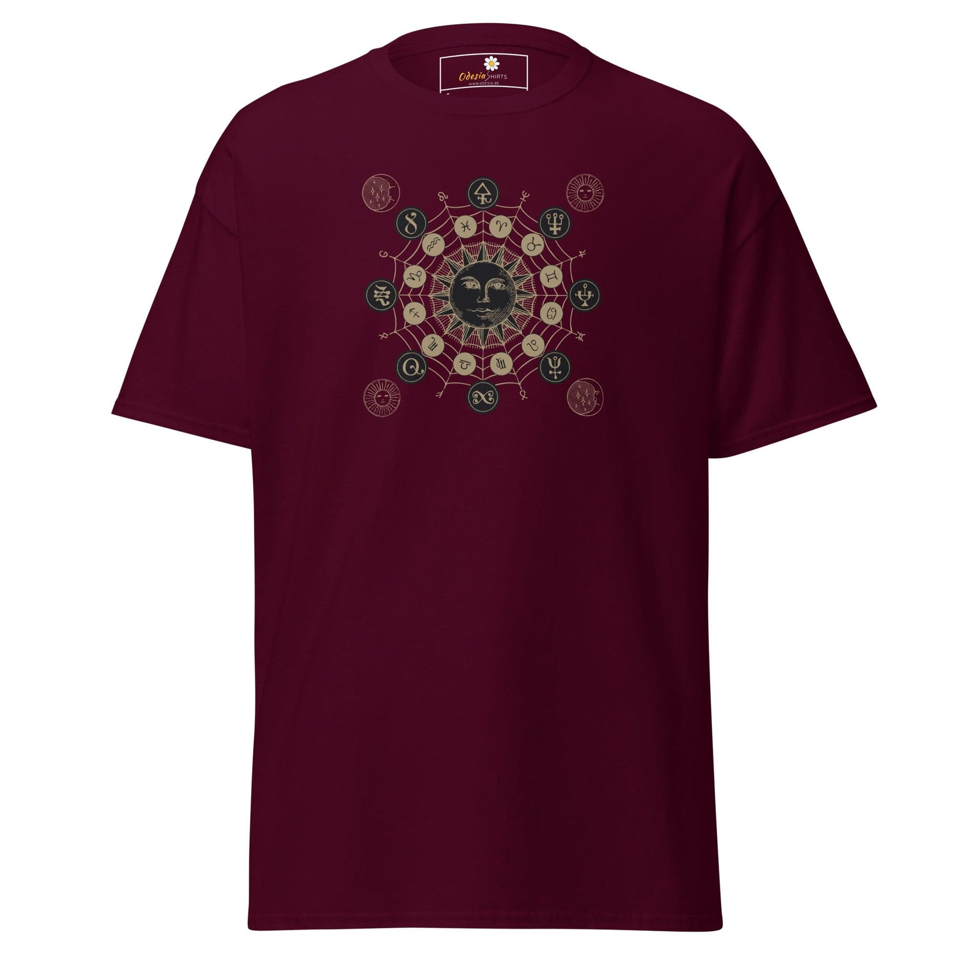 Unisex classic t-shirt - MYSTIC SUN MAGIC - REGULAR - Maroon / S