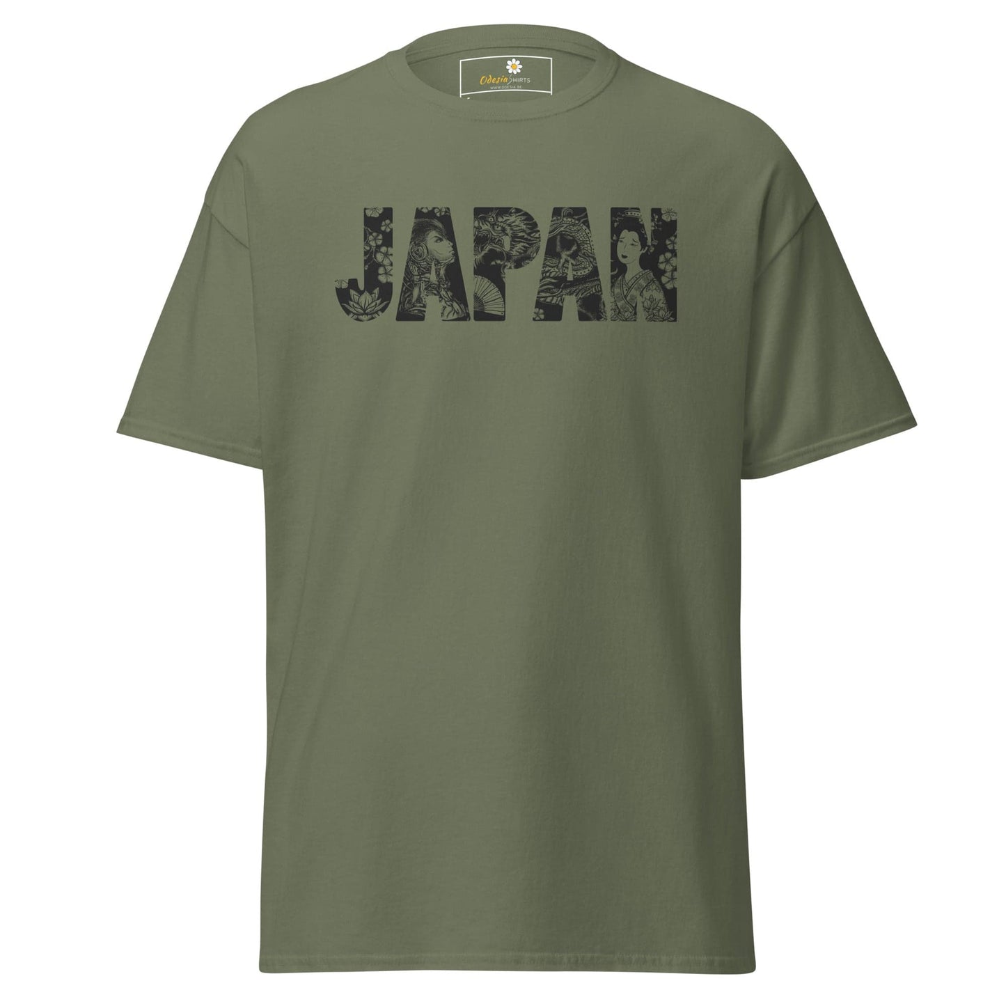 Unisex classic t-shirt - COUNTRY JAPAN - REGULAR - Military Green / S
