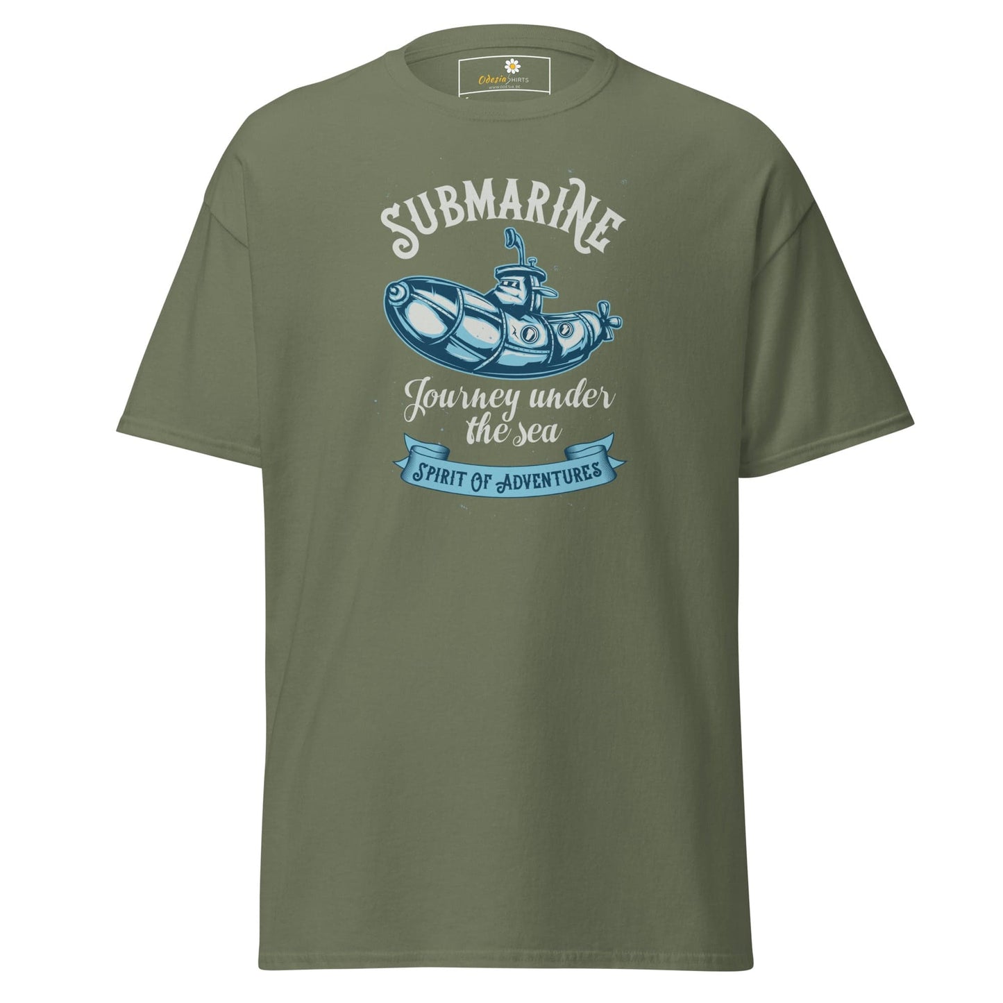 Unisex classic t-shirt - ADVENTURE SUBMARINE JOURNEY - REGULAR - Military Green / S