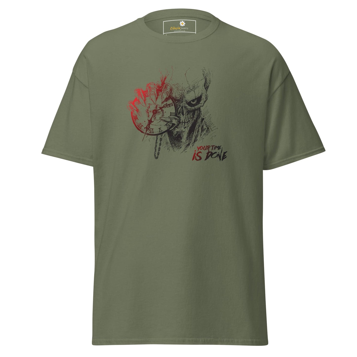 Unisex classic t-shirt - FANTASY TIME IS DUE - REGULAR - Military Green / S