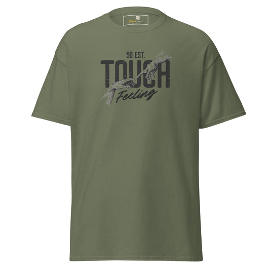 Olive green T-shirt from T-SHIRT DESIGN TEE for Men and Women in sizes S to XL