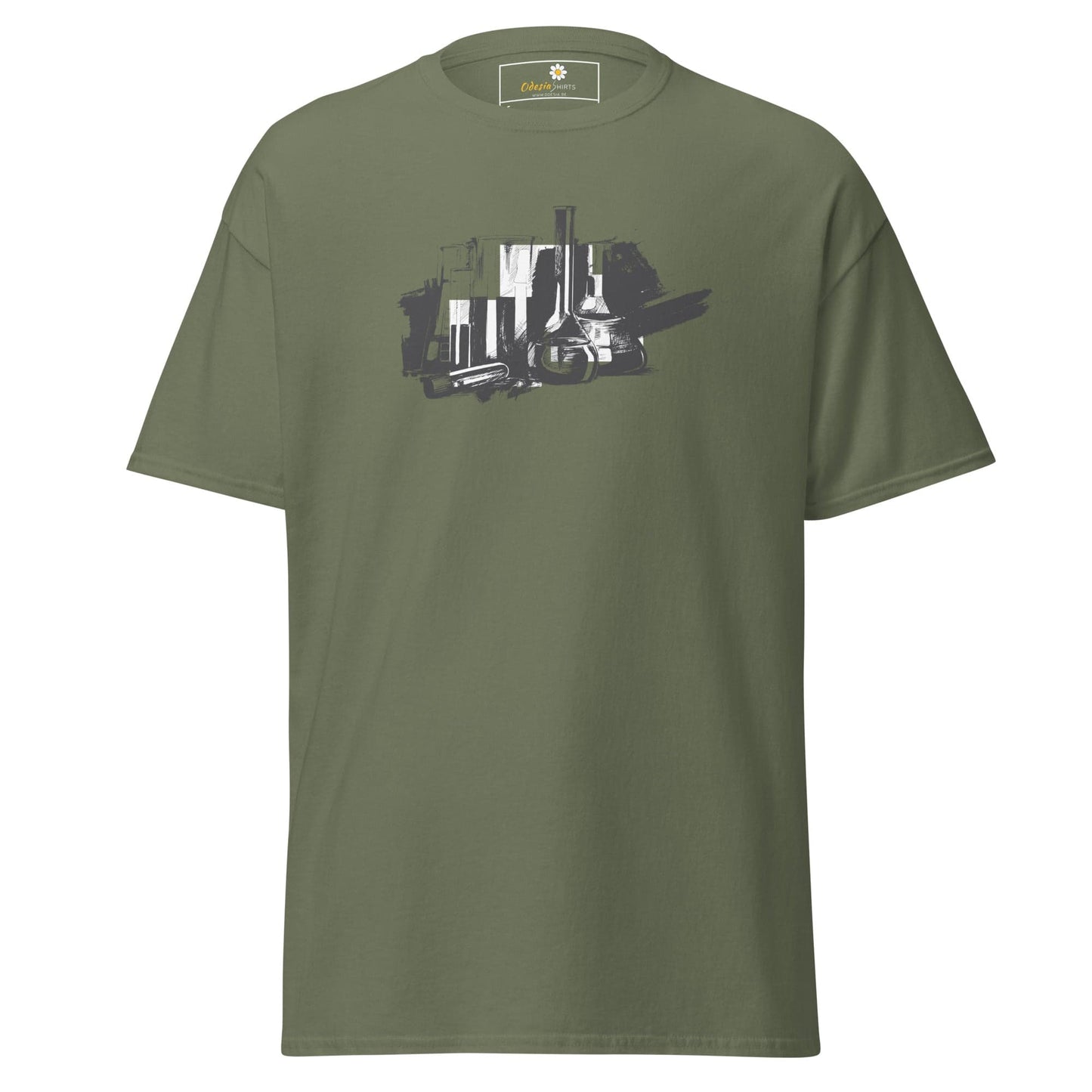Unisex classic t-shirt - SKILLS CHEMISTRY - REGULAR - Military Green / S