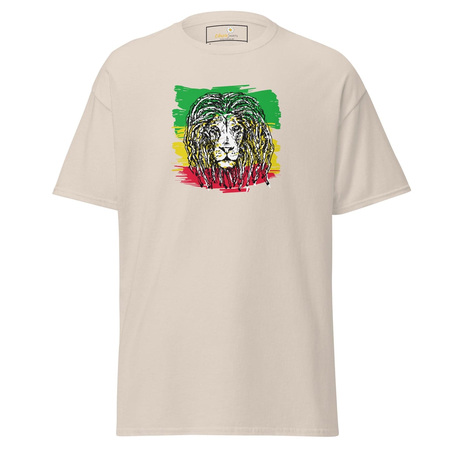 Unisex classic t-shirt - WILD LIFE MUSIC LION REGGAE - REGULAR - Natural / S