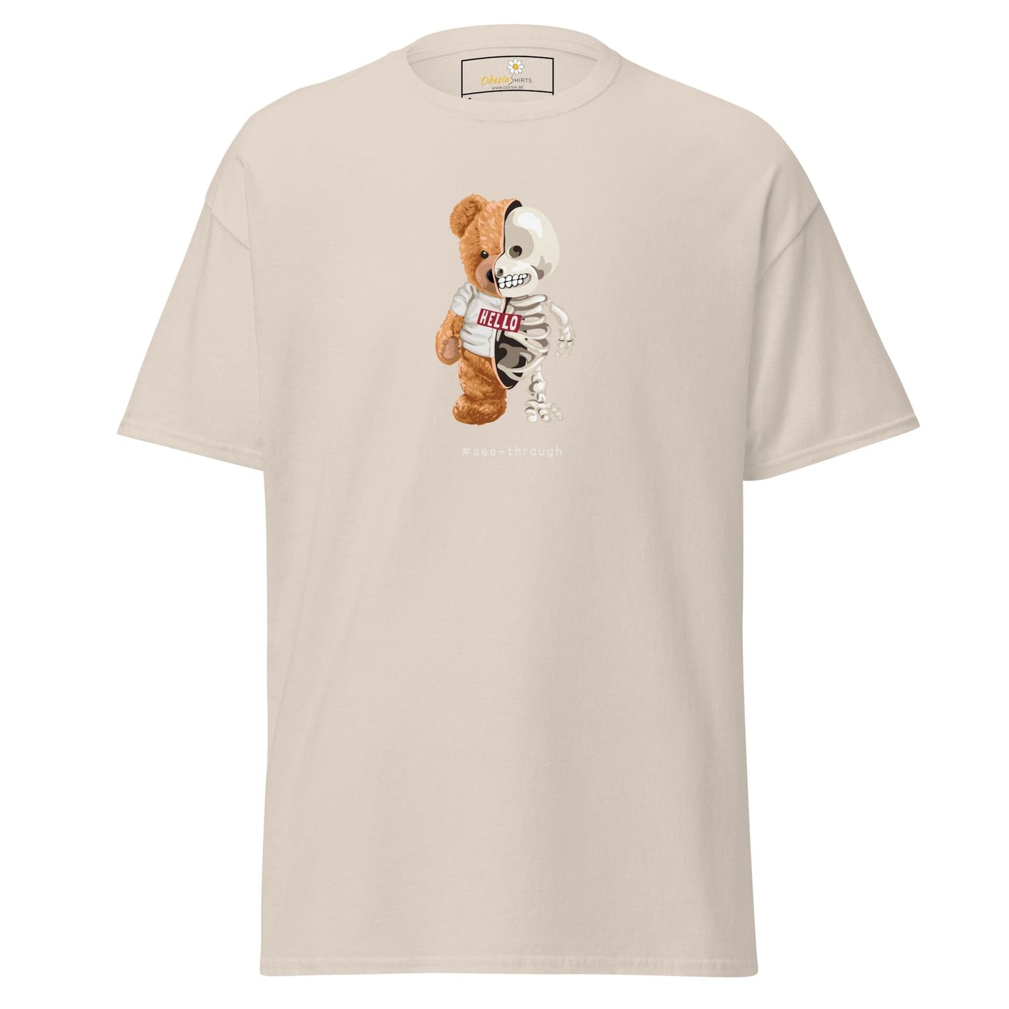 Unisex classic t-shirt - FUN BEAR SKULL - REGULAR - Natural / S