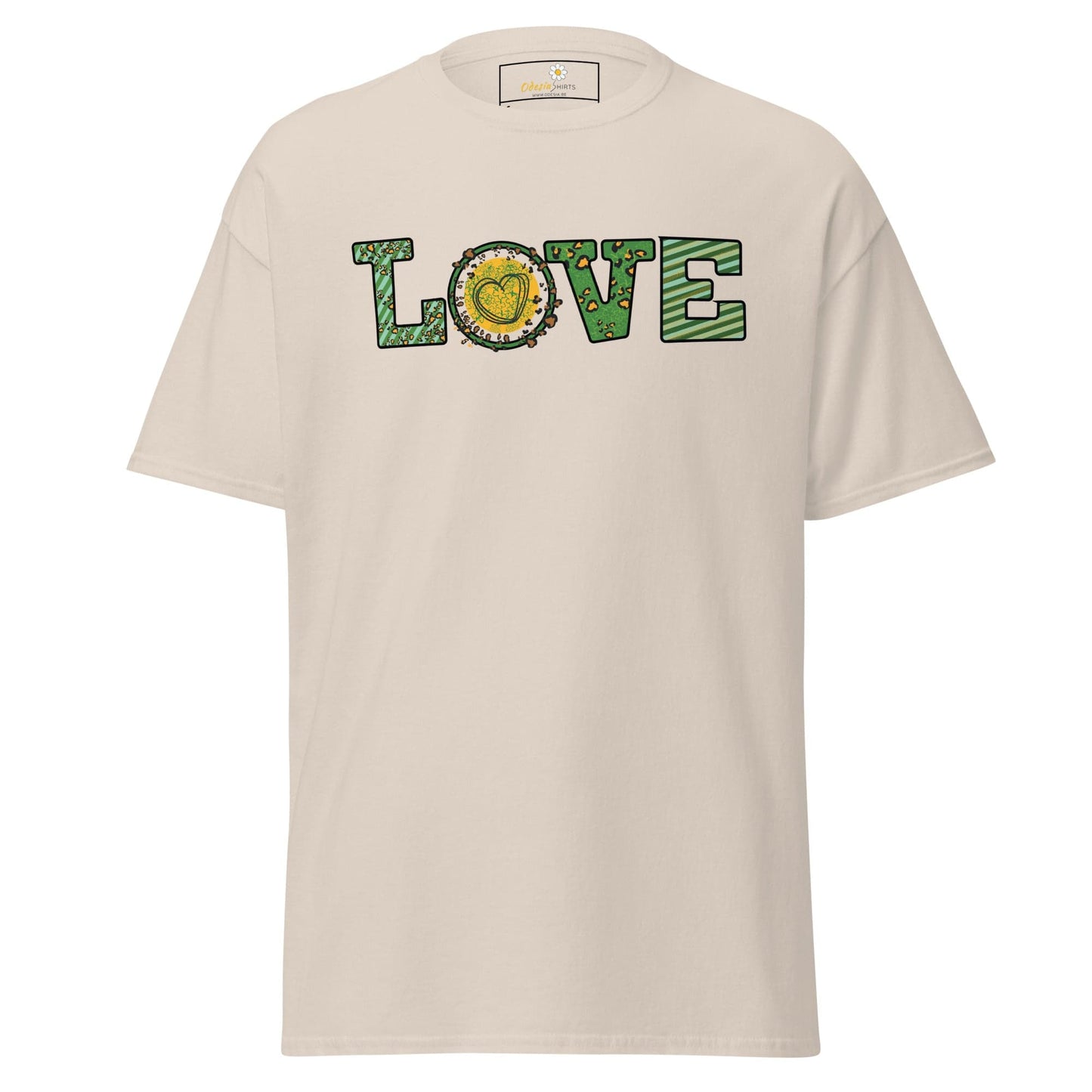 Unisex classic t-shirt - TEXT LOVE - REGULAR - Natural / S