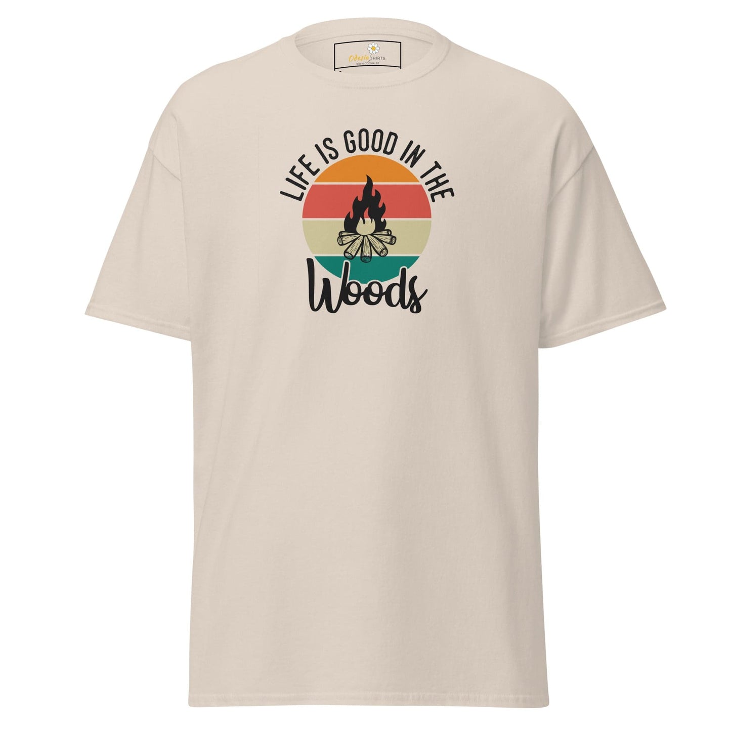 Unisex classic t-shirt - ADVENTURE LIFE GOOD IN WOODS - REGULAR - Natural / S