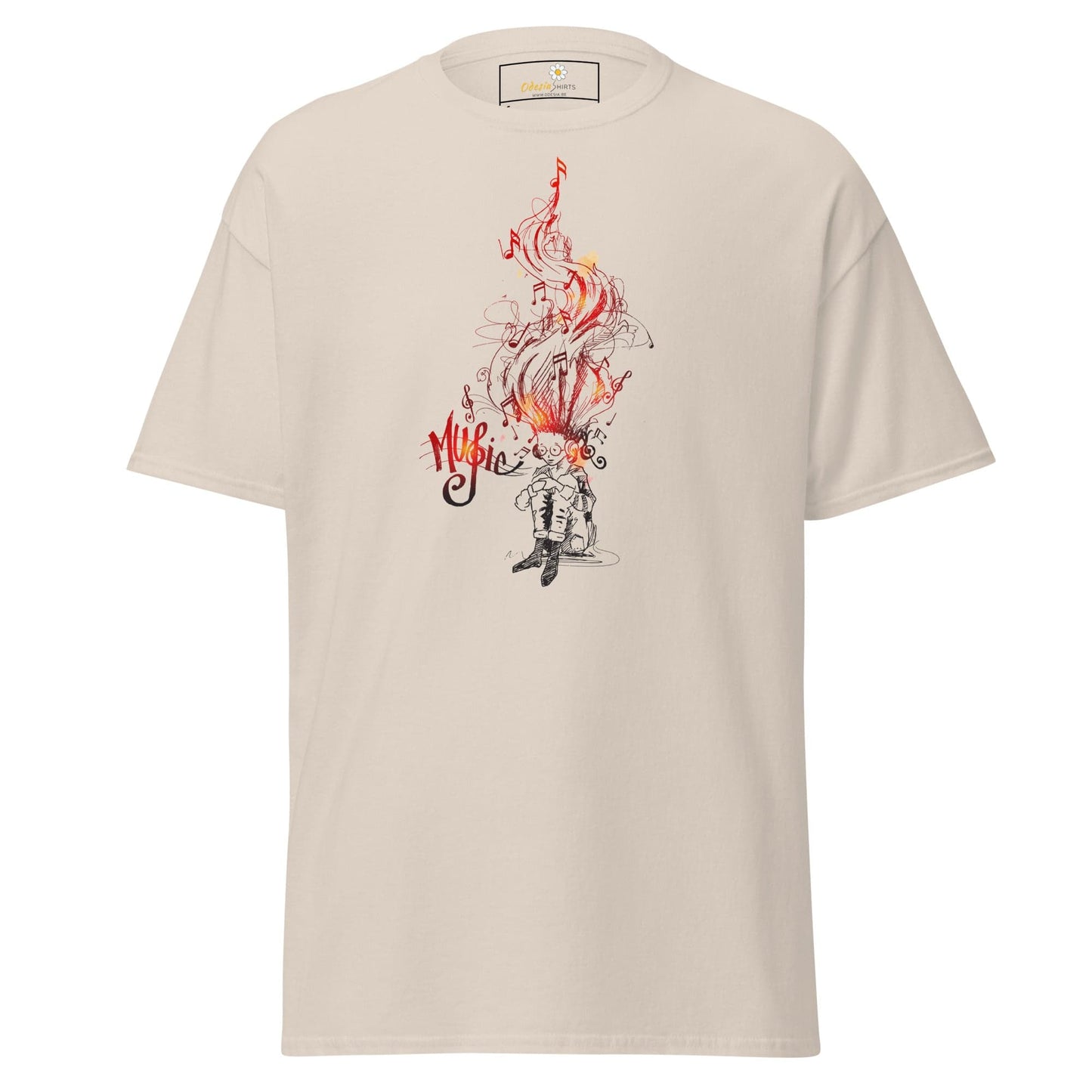 Unisex classic t-shirt - MUSIC GUY THOUGHTS - REGULAR - Natural / S