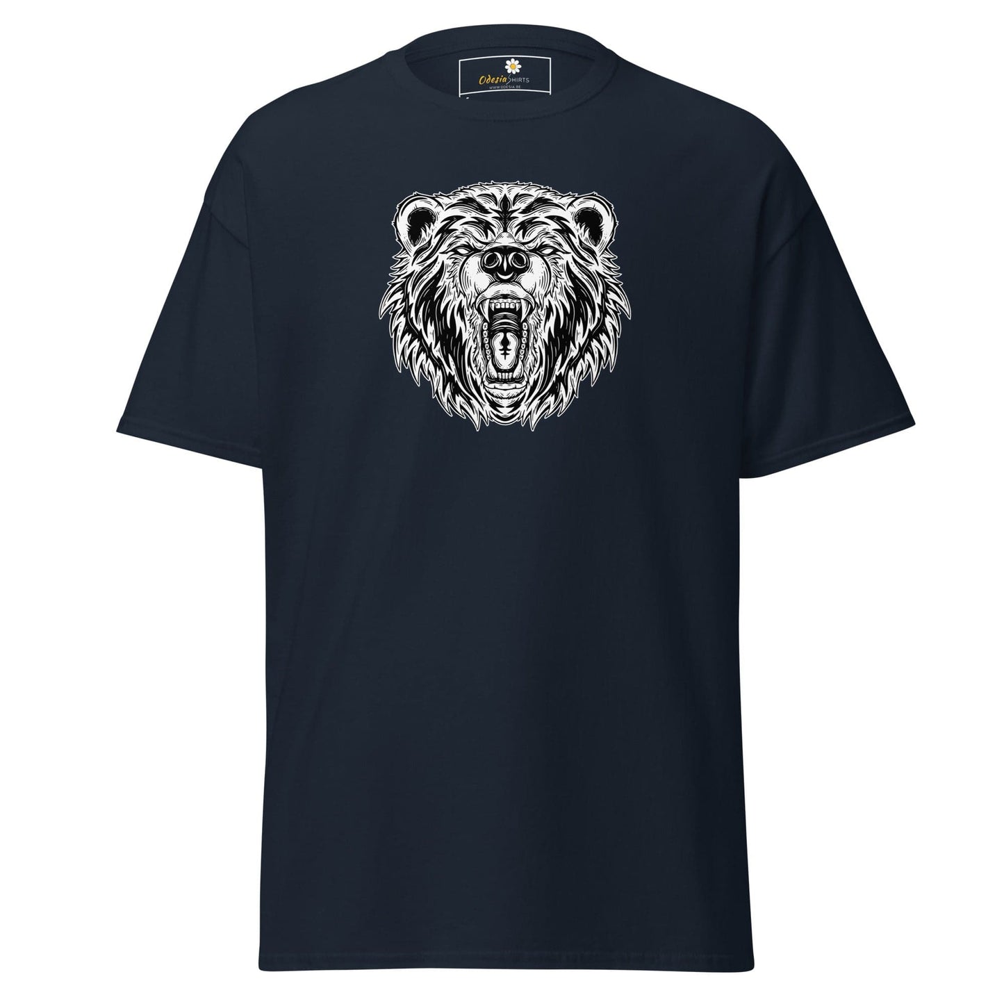 Unisex classic t-shirt - WILD LIFE BEAR - REGULAR - Navy / S