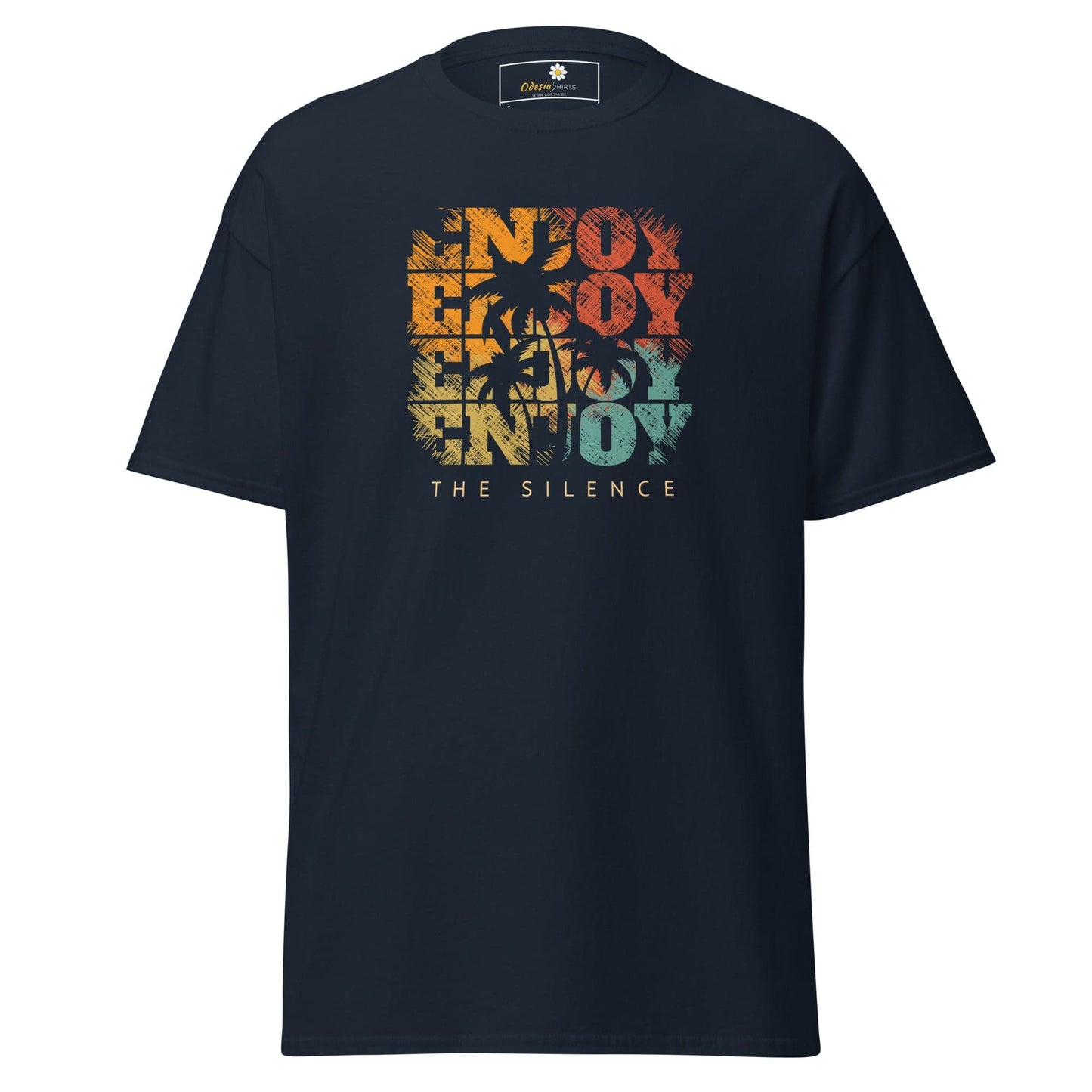 Unisex classic t-shirt - SUMMER ENJOY ENJOY - REGULAR - Navy / S