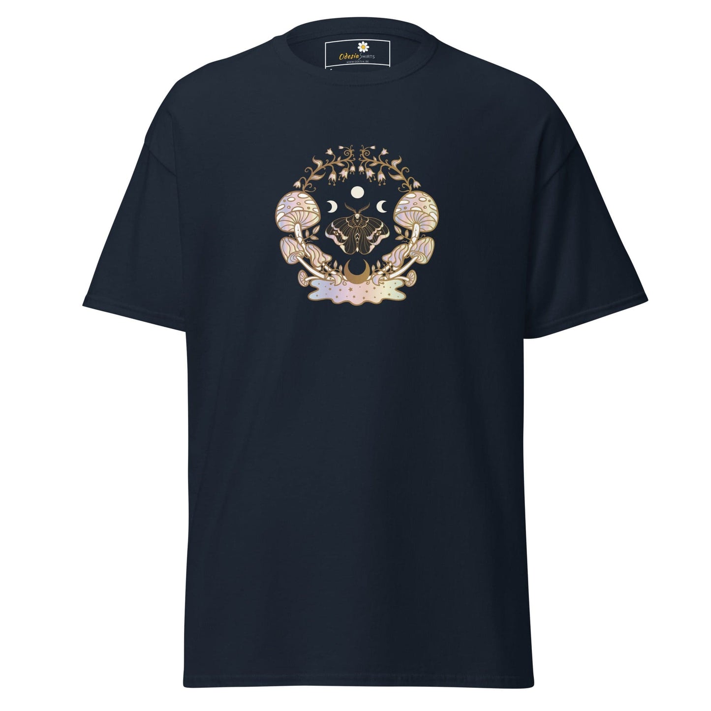 Unisex classic t-shirt - MYSTIC MAGIC MUSHROOMS - REGULAR - Navy / S