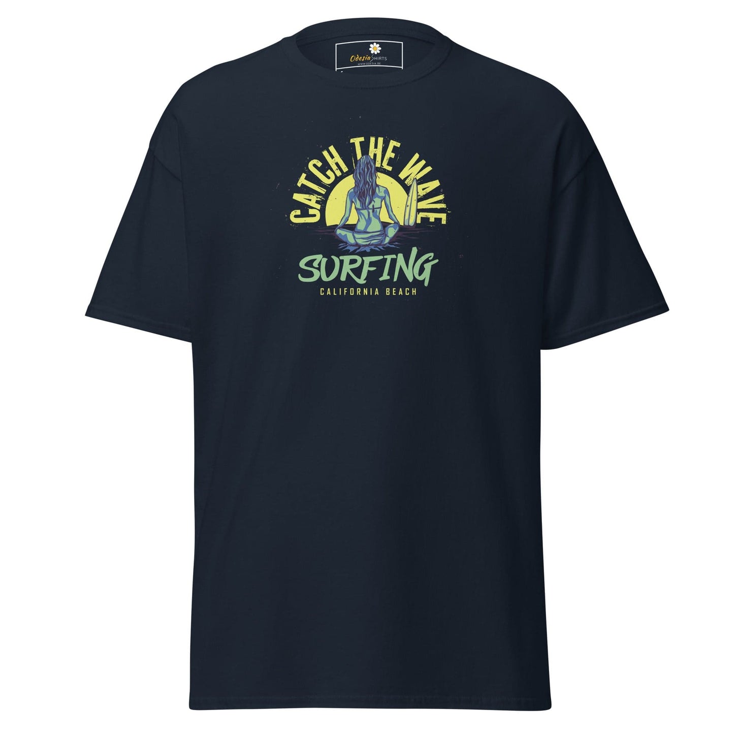 Unisex classic t-shirt - SUMMER SURFING LADY - REGULAR - Navy / S