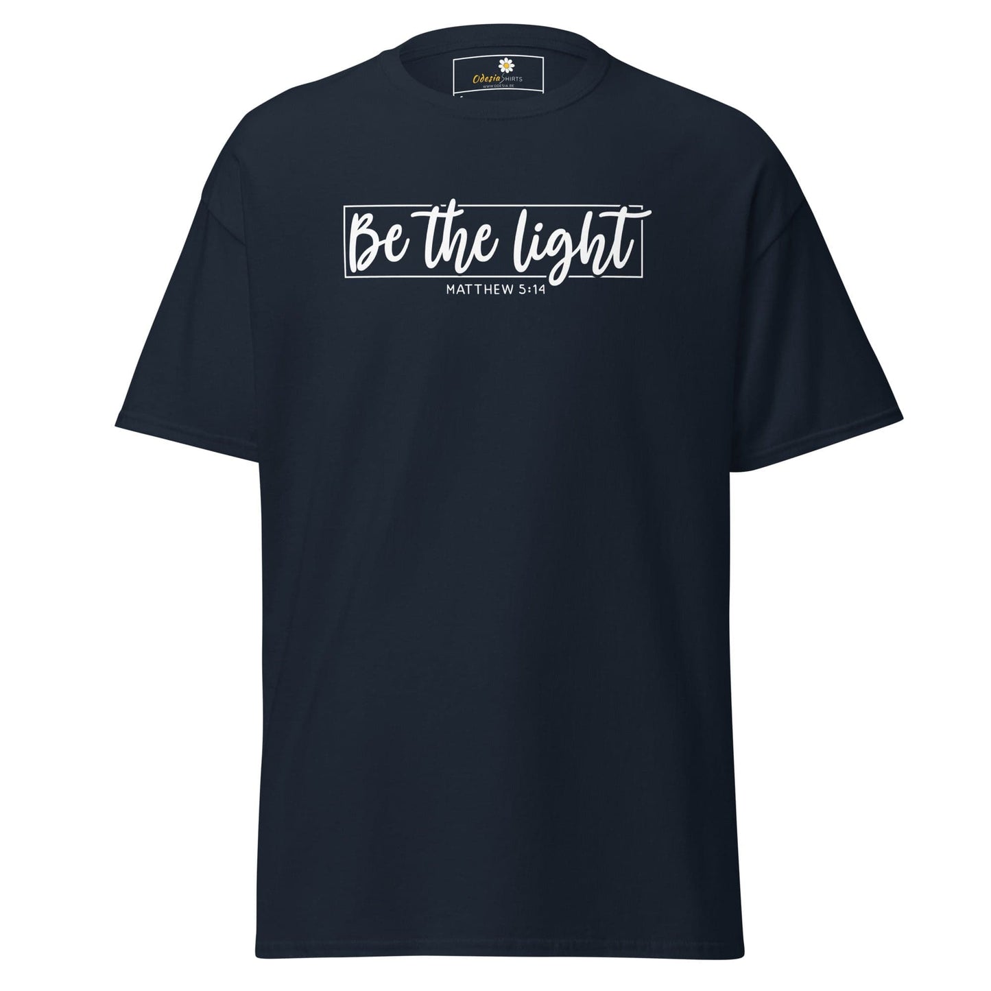 Navy blue T-shirt from T-SHIRT DESIGN TEE for men and women available in sizes S to XL